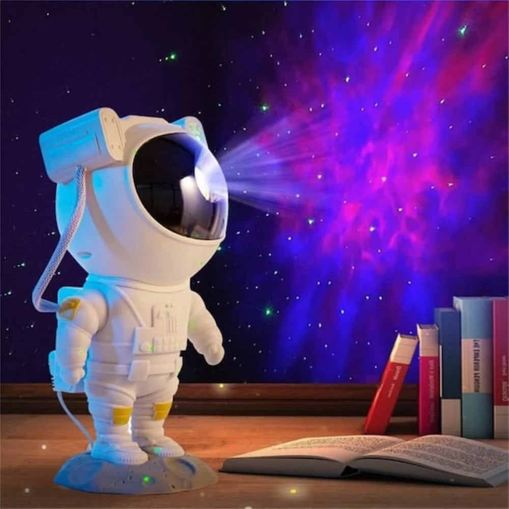 Star Projector Galaxy Night Light: Astronaut-Themed Starry Nebula LED Lamp